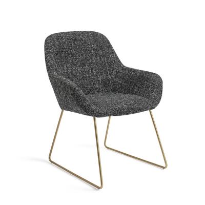 Jesper Home Eetkamerstoel 'Kushi' Slide Gold, kleur Skyfall