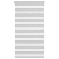 Zebra rolgordijn 70x150 cm stofbreedte 65,9 cm lichtgrijs - thumbnail
