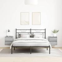 Nachtkastjes 2 st wandgemonteerd 38x34x40 cm grijs sonoma eiken - thumbnail