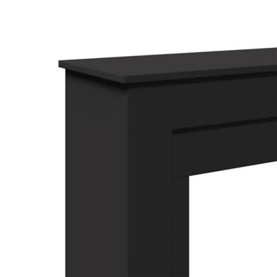 Haardombouw 90x30x90 cm bewerkt hout zwart