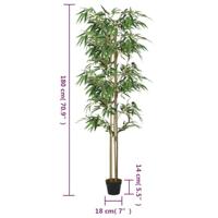 VidaXL Kunstplant bamboe 1216 bladeren 180 cm groen - thumbnail