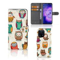 OPPO Find X5 | Telefoonhoesje | Met pasjeshouder | Vrolijke Uilen - thumbnail