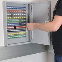 Basi Sleutelkast SS 100 PZ 2171-0100 Aantal haken 100 Grijs (metalen behuizing) - thumbnail