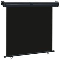 VidaXL Balkonscherm 175x250 cm zwart - thumbnail