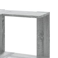 Boekenkast 3-laags hoek 50x50x102 cm bewerkt hout grijs sonoma - thumbnail