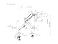 Equip 650185 monitorarm Wit - thumbnail