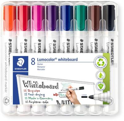 Whiteboardmarker staedtler lumo 351 8st ass