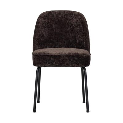 Woood Vogue eetkamerstoel chenille donkerbruin