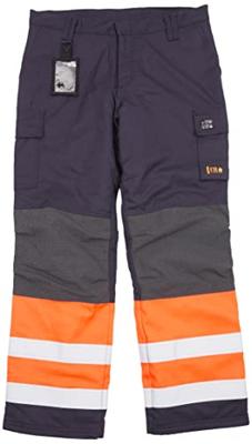 Blåkläder Multinorm winterwerkbroek 18691513 | Marineblauw/Oranje | Maat 52 - 7330509716830