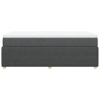 Boxspring met matras stof donkergrijs 80x200 cm - thumbnail
