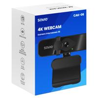 Savio CAK-06 webcam 3840 x 2160 Pixels USB Zwart - thumbnail