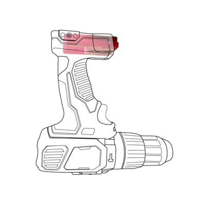 StealthMounts TM-MW18-RED-4 Machinehouder voor Milwaukee M18 | Rood | 4-pack - TM-MW18-RED-4 StealthMounts TM-MW18-RED-4 Machinehouder voor Milwaukee M18 | Rood | 4-pack - TM-MW18-RED-4