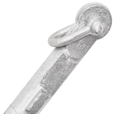 VidaXL Anker inklapbaar 0,7 kg thermisch verzinkt gietijzer zilver VidaXL Anker inklapbaar 0,7 kg thermisch verzinkt gietijzer zilver