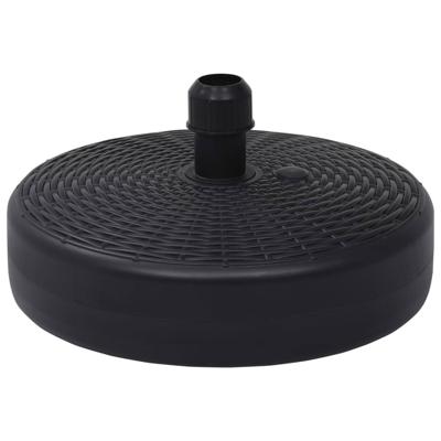 VidaXL Parasolvoet gevuld met zand/water 24 l zwart VidaXL Parasolvoet gevuld met zand/water 24 l zwart