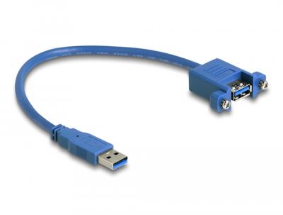 DeLOCK 86994 USB cable 0.25 m USB 3.2 Gen 1 (3.1 Gen 1) USB A Blue