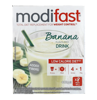 Modifast Intensive Banana Flavour. Milkshake 8x55g