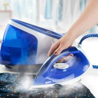 DOMO DO1069S Stoomstrijkijzer Blauw-wit 2200 W - thumbnail