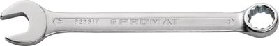 Promat/Tecwerk Ring-steeksleutel | SW 17 mm lengte 210 mm | vorm A | chroom-vanadiumstaal - 4000823517