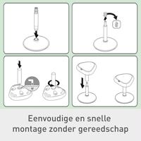 Leitz Ergo actieve Zitkruk met comfortzitting, donkergrijs - thumbnail