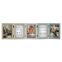Haes Deco Houten multi Fotolijst Basel voor 5 foto's 10x15 (formaat 63x17,3 cm) - SN855HS - thumbnail