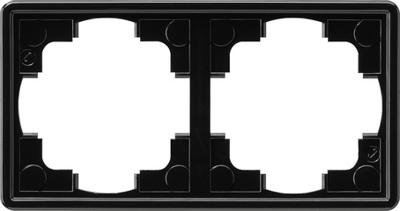 Gira afdekraam 2-voudig zwart S-Color