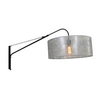 Steinhauer Wand LeeslampGramineus zwart met sizoflor lampenkap - 9322ZW - thumbnail