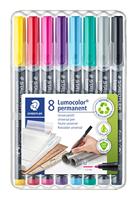 Viltstift staedtler ohp lumo m 317 perm 8 st ass - thumbnail