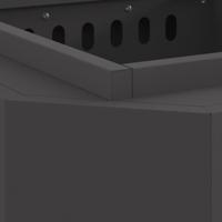 Vuurkorf Zwart 48 x 48 x 51 cm Koudgewalst staal - thumbnail