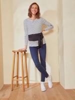 Zwangerschapsgordel in Oeko Tex® gebreide stof zwart - thumbnail