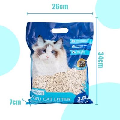 Nobleza Plantaardige en klonterende kattenbakvulling, 3,8 liter 2 kg, biologisch afbreekbare maïs kattenbakvulling, stofvrij kattenbakvulling