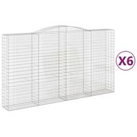 Schanskorven 6 st gewelfd 400x50x220/240 cm ijzer - thumbnail