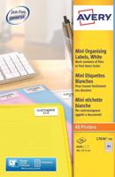 Avery L7656-100 mini etiketten ft 46 x 11,1 mm (b x h), wit, doos 8400 stuks - thumbnail
