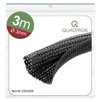 Quadrios 23CA228 23CA228 Gevlochten slang Zwart Polyester 3 tot 4 mm 3 m - thumbnail