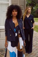 Studio Anneloes Jade Bnd Denim Jacket 13064 Jackets 6990 Dark Blue/black - thumbnail