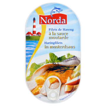 Norda Haringfilets in Mosterdsaus 200 g bij Jumbo