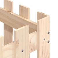 VidaXL Plantenbak met hekontwerp 50x50x50 cm massief grenenhout - thumbnail