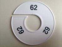 Maatring 11 cm wit/zwart 62 - thumbnail