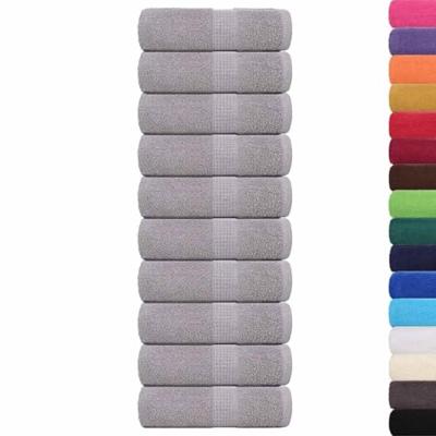 VidaXL Washandjes frogn 10 st 30x30 cm 360 g/m² grijs