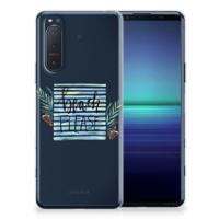 Sony Xperia 5II Telefoonhoesje met Naam Boho Beach - thumbnail