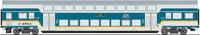 Roco 6220104 H0 dubbeldeksrijtuig alex van Landenbahn GmbH 2e klas DBpz, treinbestemming: Hof Hbf - thumbnail