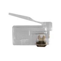 ACT TD104 RJ11 (6P/4C) Modulaire Connector | Platte Kabel - 25 stuks - thumbnail