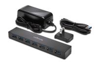Kensington USB 3.0 7-Poorten Hub, Overdrachtsnelheden Tot 5 Gbps - 3 Ampsère Om Smartphones En Tablets Snel Op Te Laden, Plug & Play-Installatie, Compatible Met HP, Dell, Windows, Macbook, K39123EU - thumbnail