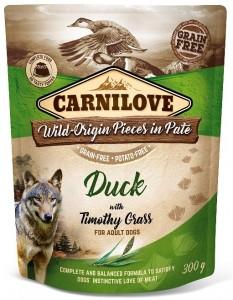 CARNILOVE DOG POUCH EEND / TIMOTHY GRAS 12X300 GR