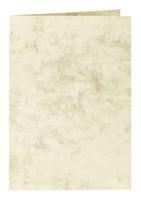 Correspondentiekaart papi dubbel a6 marmer ivoor - thumbnail
