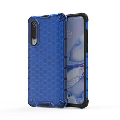 Voor Xiaomi mi 9 Pro/mi 9 Pro 5G schokbestendige honingraat PC + TPU case (blauw)