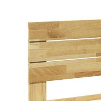 Bedframe hoofdeinde zonder matras 140x190 cm massief hout eiken - thumbnail