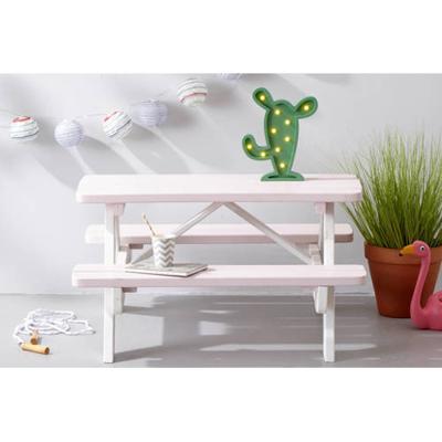 Kinderpicknicktafel Minnie roze/wit