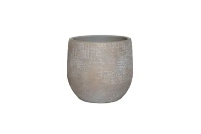 Pot kobe d14h12cm zand/beige Pot kobe d14h12cm zand/beige