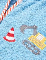 Playshoes badjas graafmachine blauw Maat - thumbnail