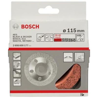 Bosch Accessories 2608600177 Hardmetalen komschijf, 115 x 22,23 mm, fijn, plat Bosch Power Tools fijn, plat Diameter: 115 mm 1 stuk(s)